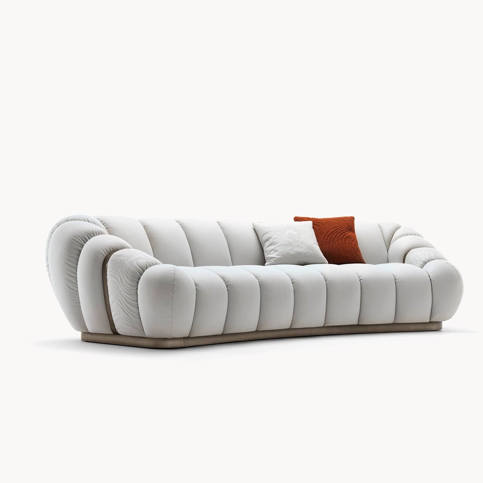TréSor Curved Sofa — front view