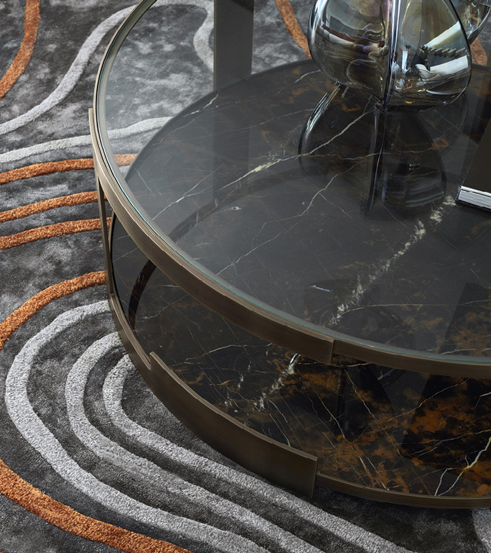 TréSor Round Bronzed Cocktail Table — view 2