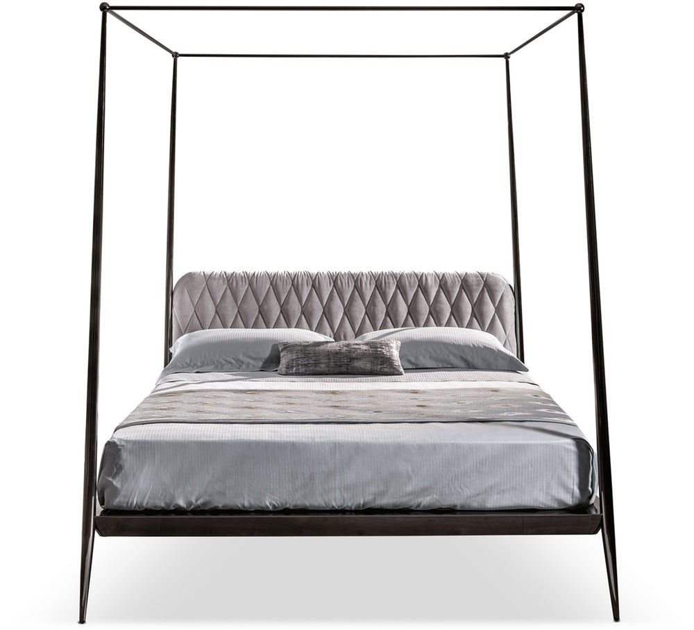 Urbino Upholstered Headboard Canopy Bed — view 2