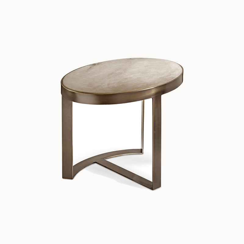 Venezia Elliptical Coffee Table — front view