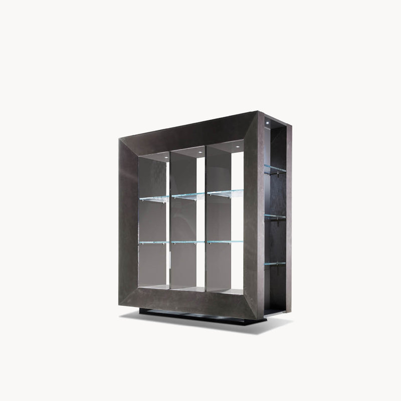 Vision Bifacial Display Cabinet — front view